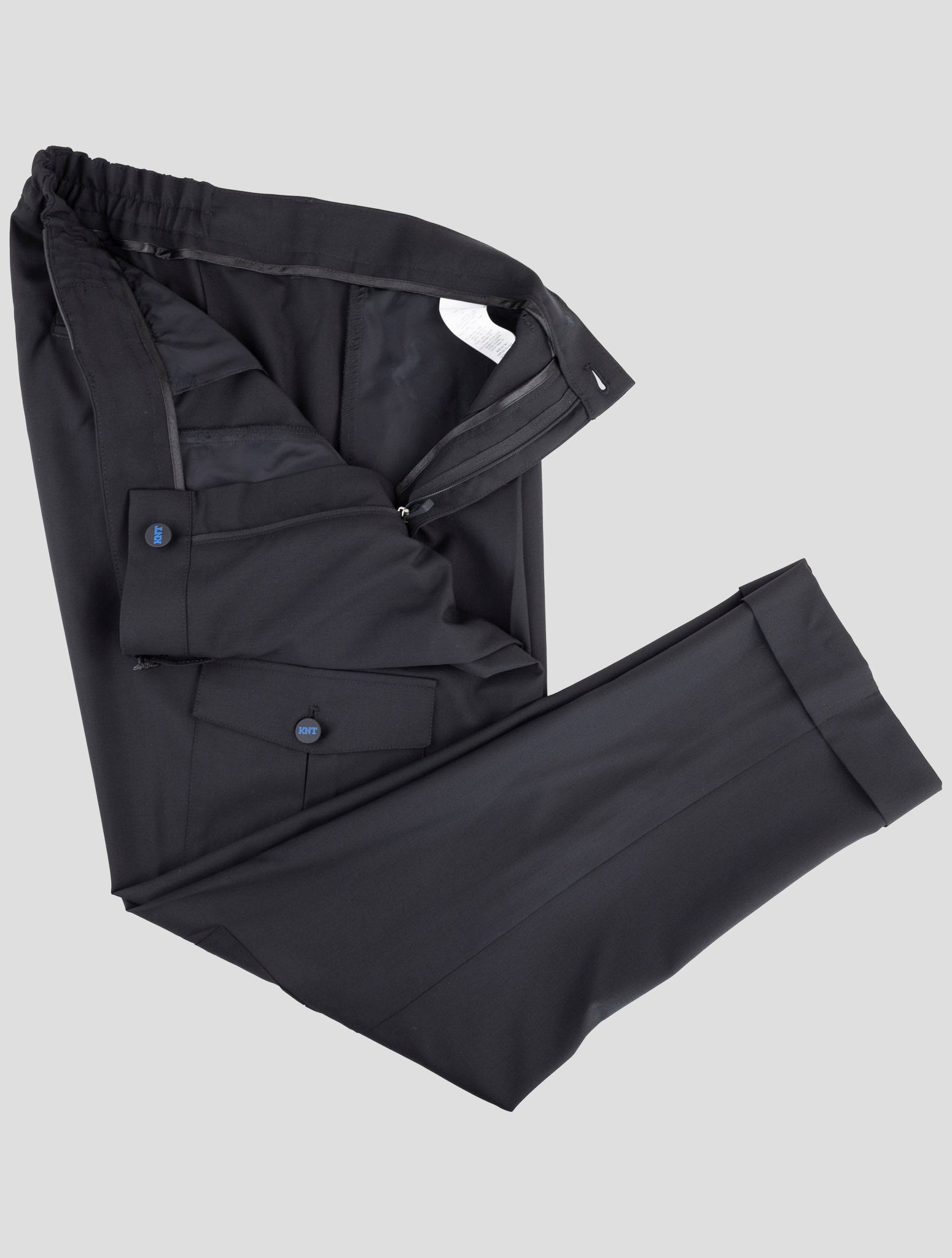Kiton Knt Black Virgin Wool Pants