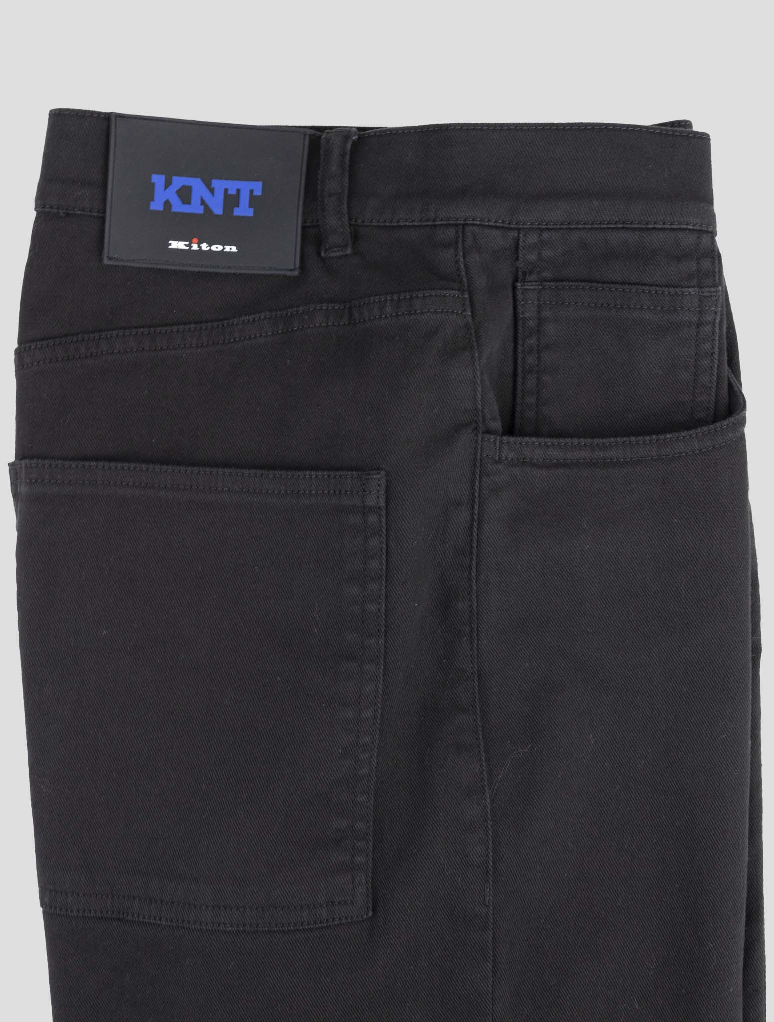Kiton Knt Black Cotton Ea Jeans