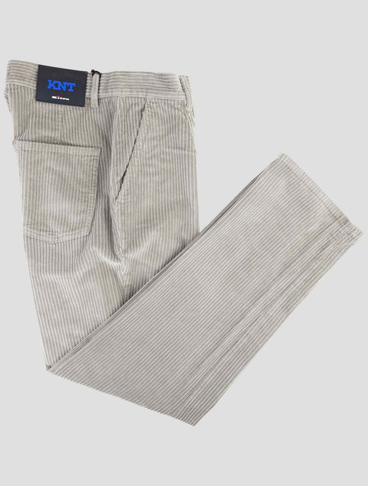 Kiton Knt Gray Cotton Ea Velvet Pants