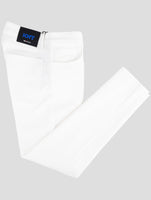 Kiton Knt White Cotton Ea Jeans