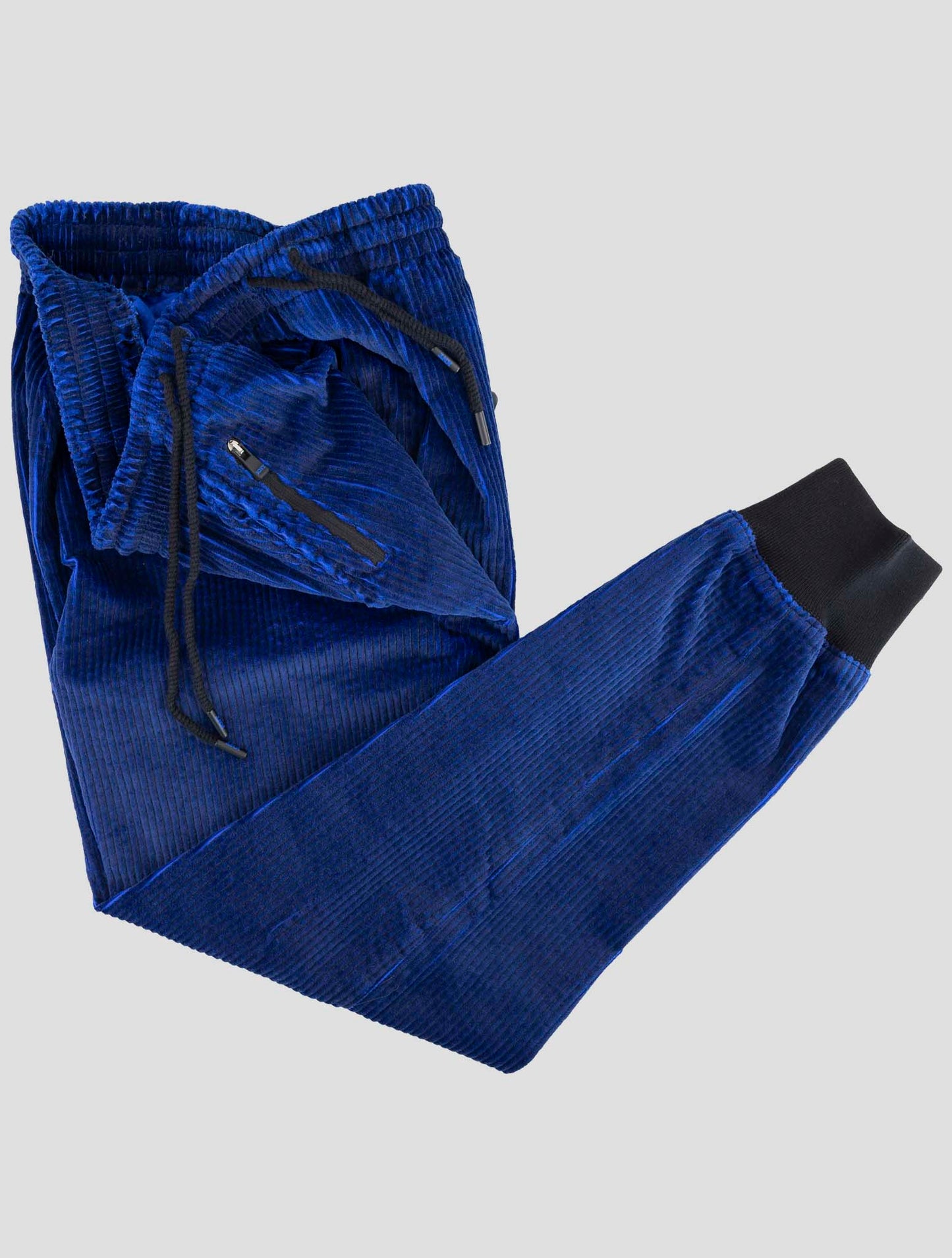 Kiton Knt Blue Cotton Ea Velvet Pants