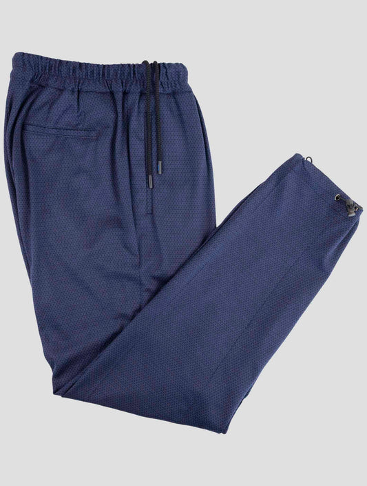 Kiton Knt Blue Wool Pants
