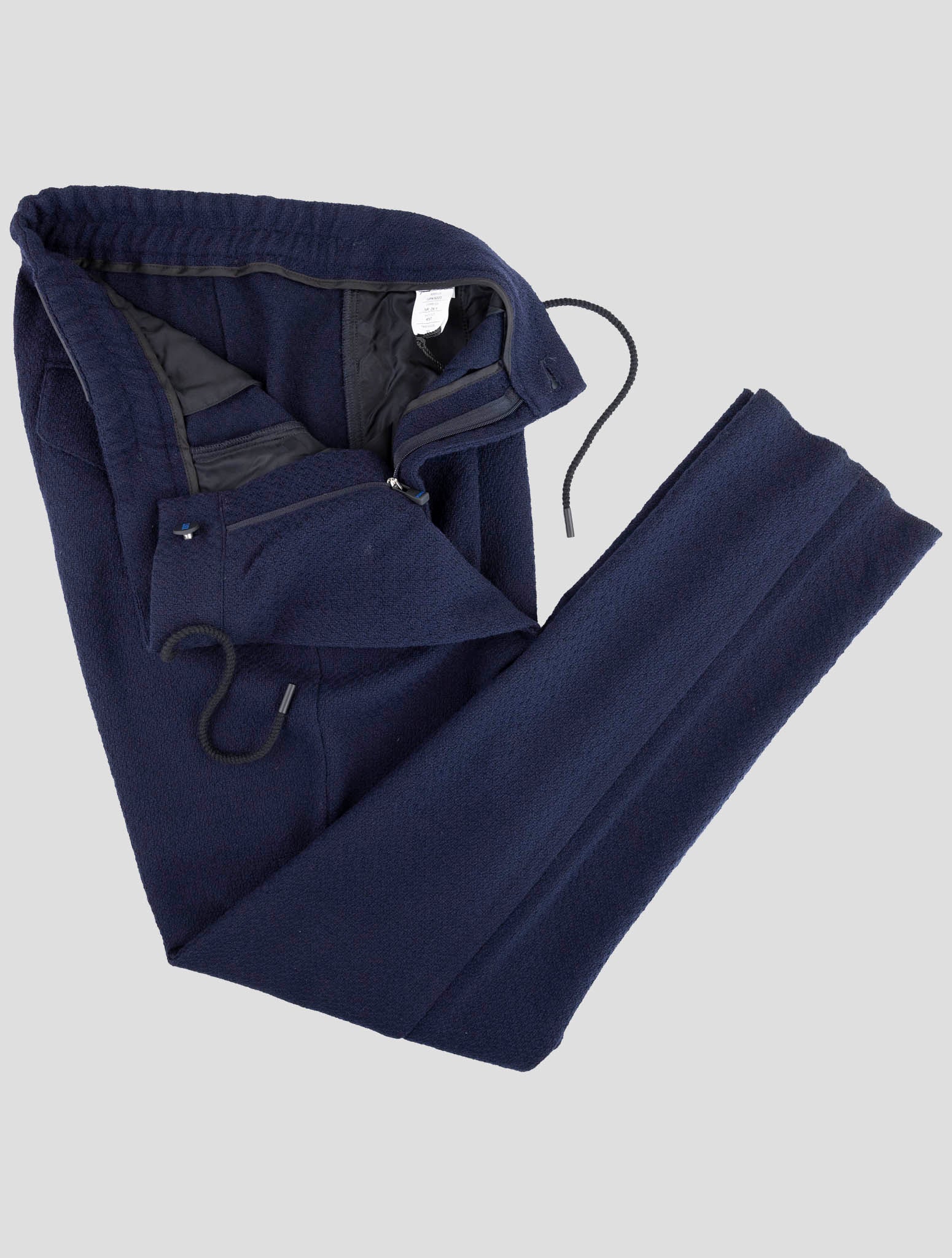 Kiton Knt Blue Virgin Wool Ea Pants