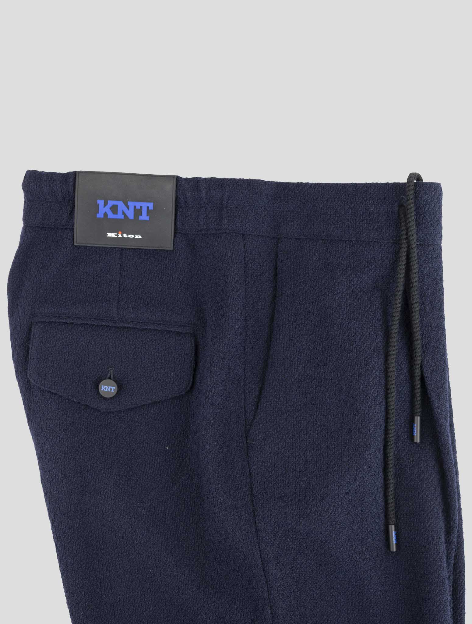 Kiton Knt Blue Virgin Wool Ea Pants