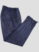 Kiton Knt Blue Wool Pants