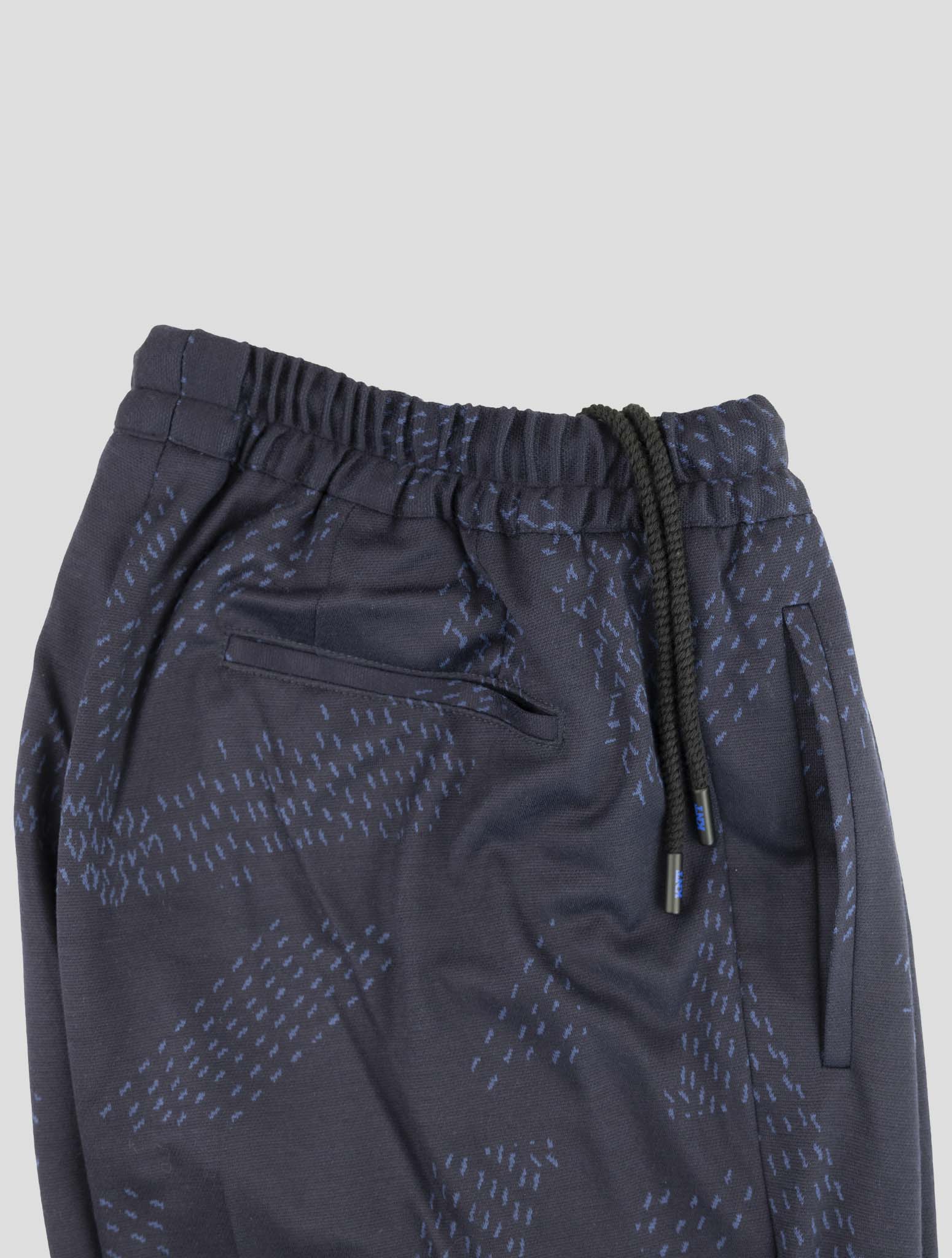 Kiton Knt Blue Wool Pants