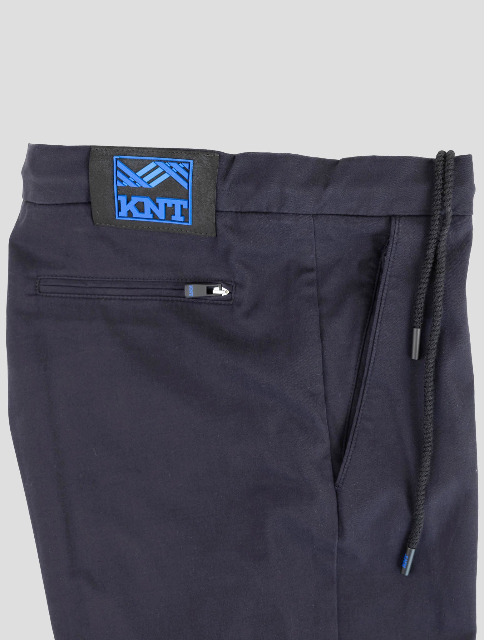 Kiton Knt Blue Cotton Cashmere Ea Pants