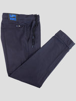Kiton Knt Blue Cotton Cashmere Ea Pants