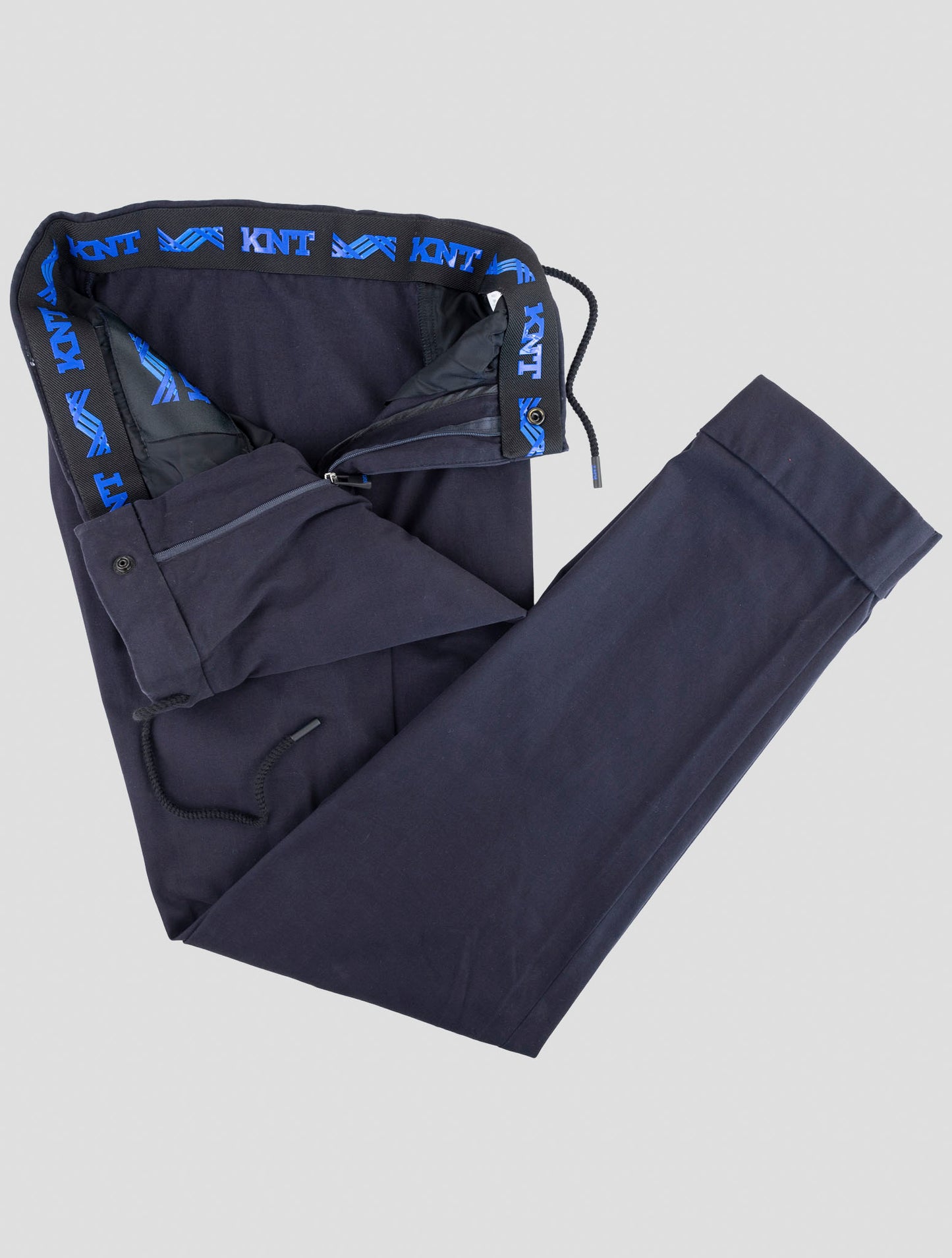 Kiton Knt Blue Cotton Cashmere Ea Pants