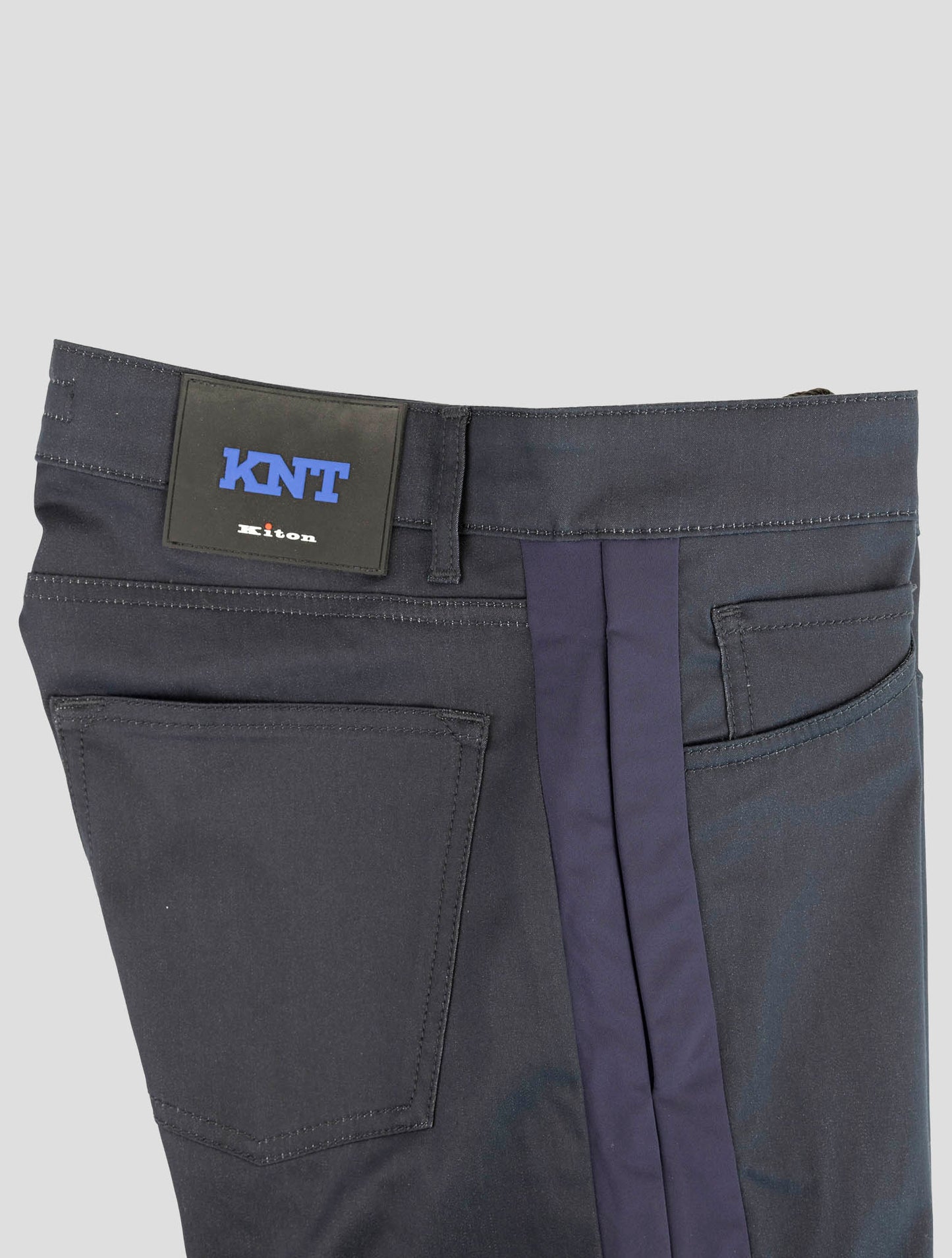 Kiton Knt Blue Cotton Pa Ea Pants