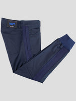 Kiton Knt Blue Cotton Pa Ea Pants
