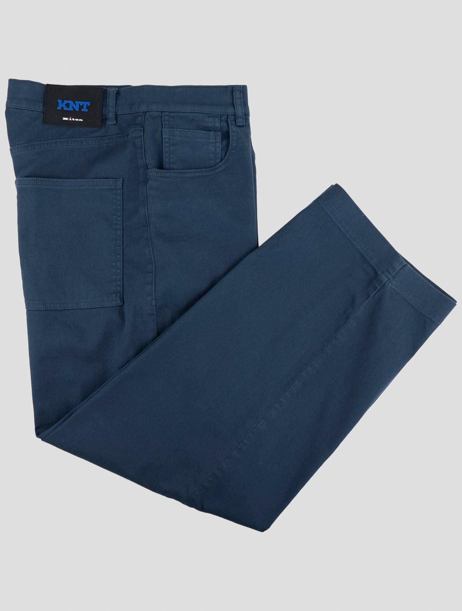 Kiton Knt Blue Cotton Ea Jeans