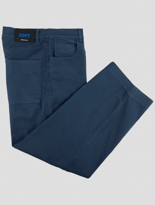 Kiton Knt Blue Cotton Ea Jeans