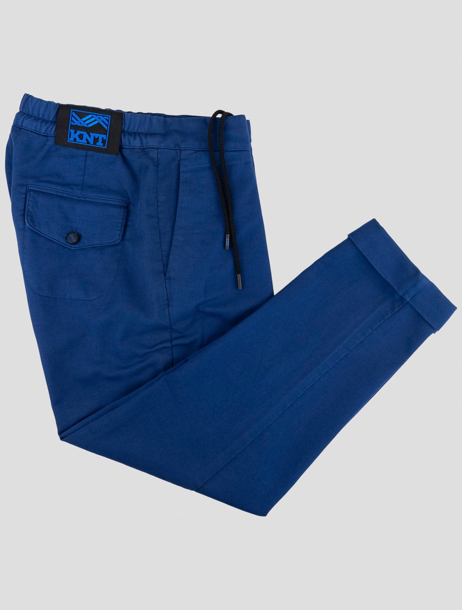 Kiton Knt Blue Cotton Ea Pants