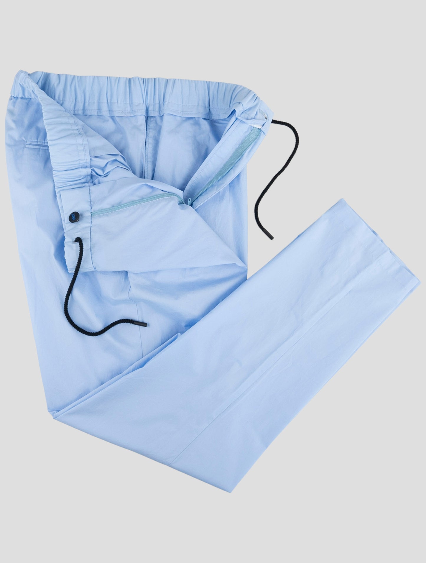 Kiton Knt Light Blue Cotton Pants