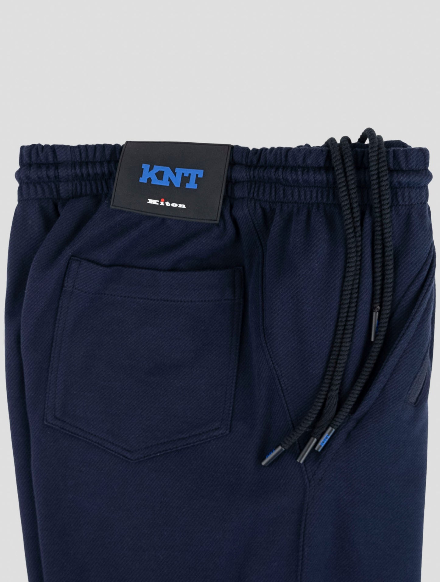 Kiton Knt Blue Cotton Jogging Pants