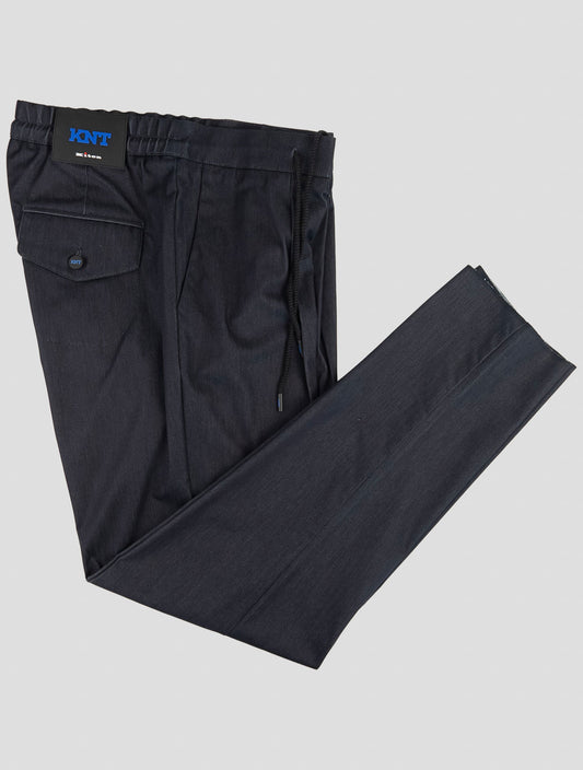 Kiton Knt Blue Cotton Pa Ea Pants