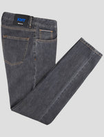 Kiton Knt Gray Cotton Pe Jeans