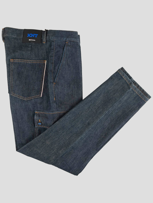 Kiton Knt Dark Blue Cotton Pe Cargo Pants