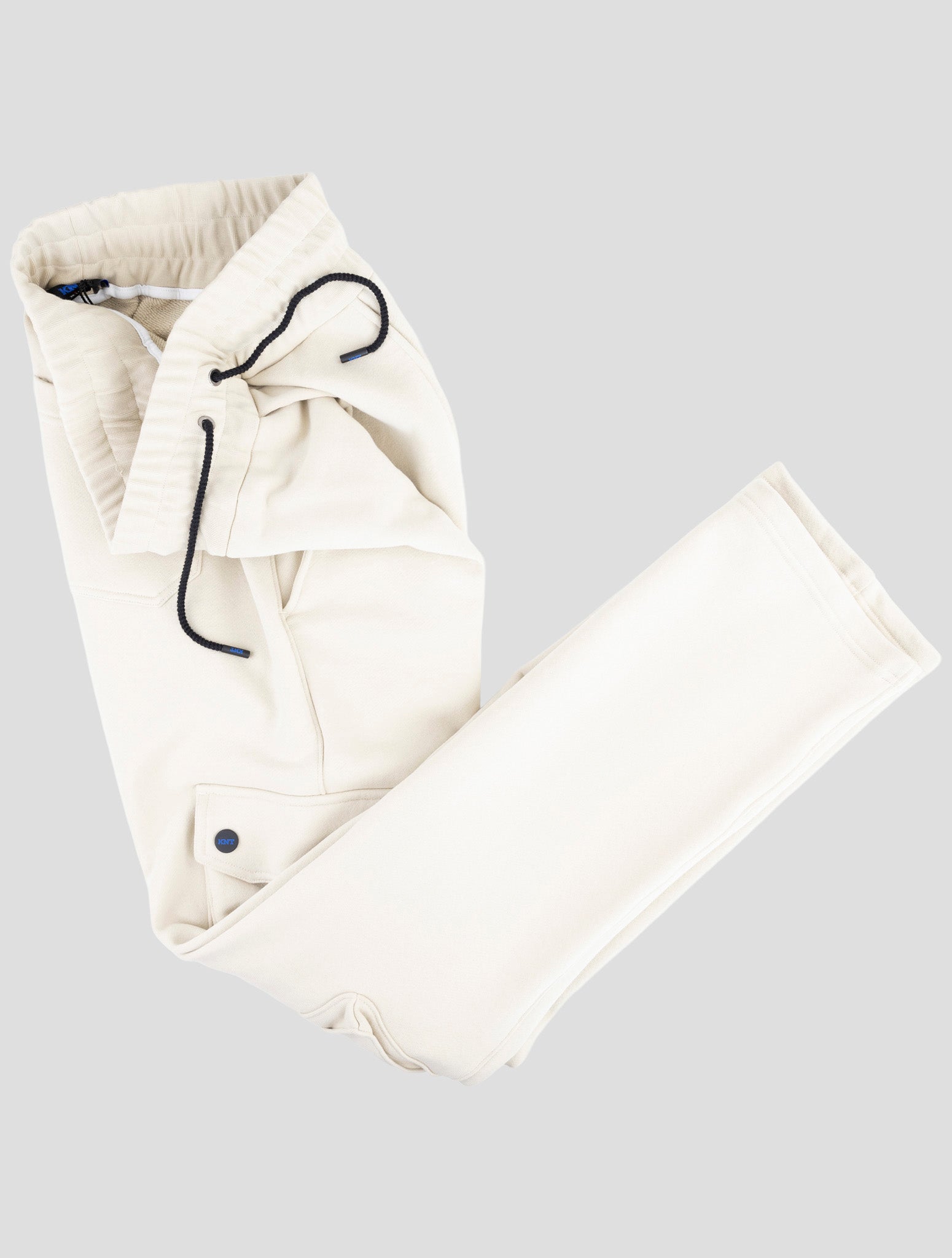 Kiton Knt Beige Cotton Jogging Cargo Pants