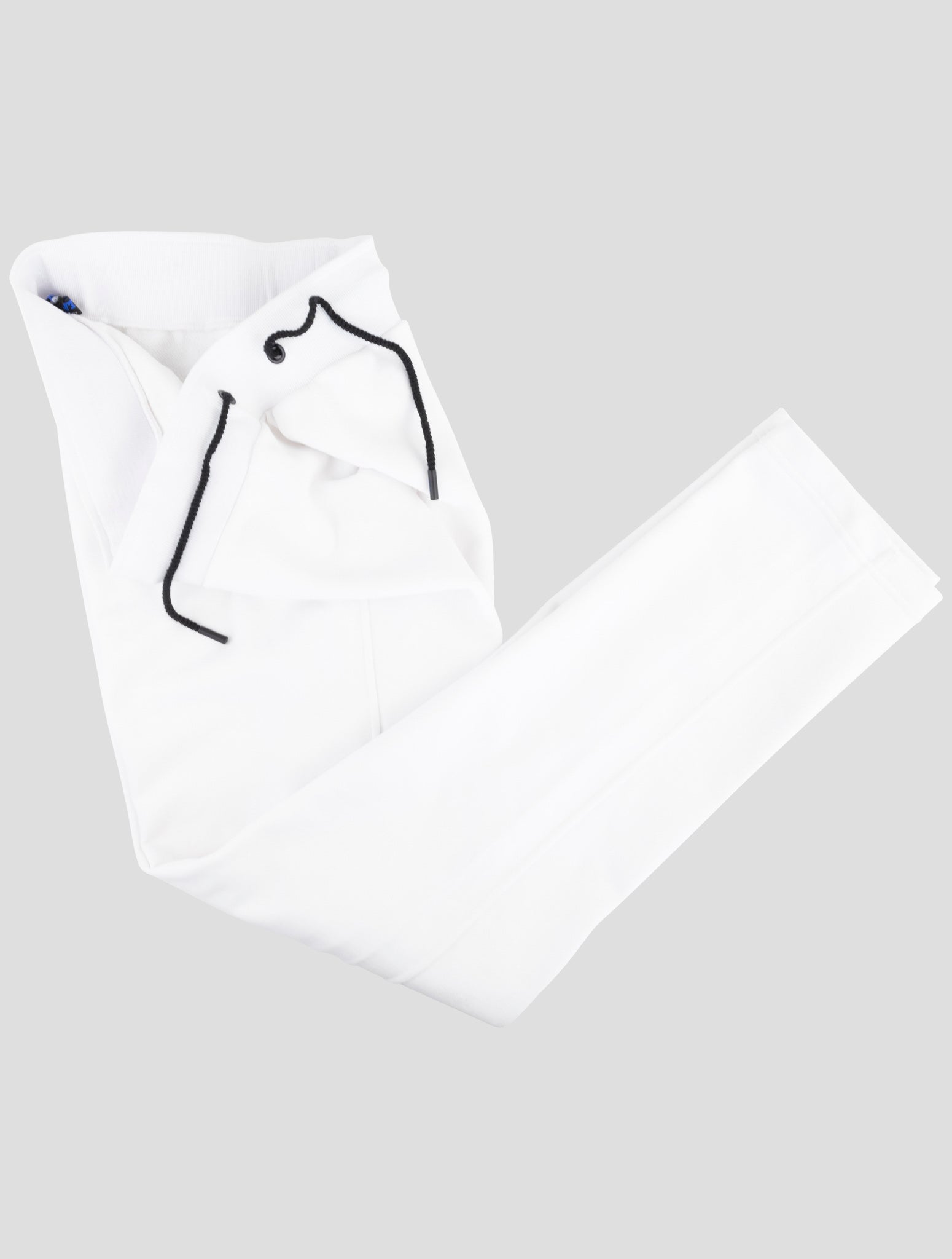 Kiton Knt White Cotton Jogging Pants