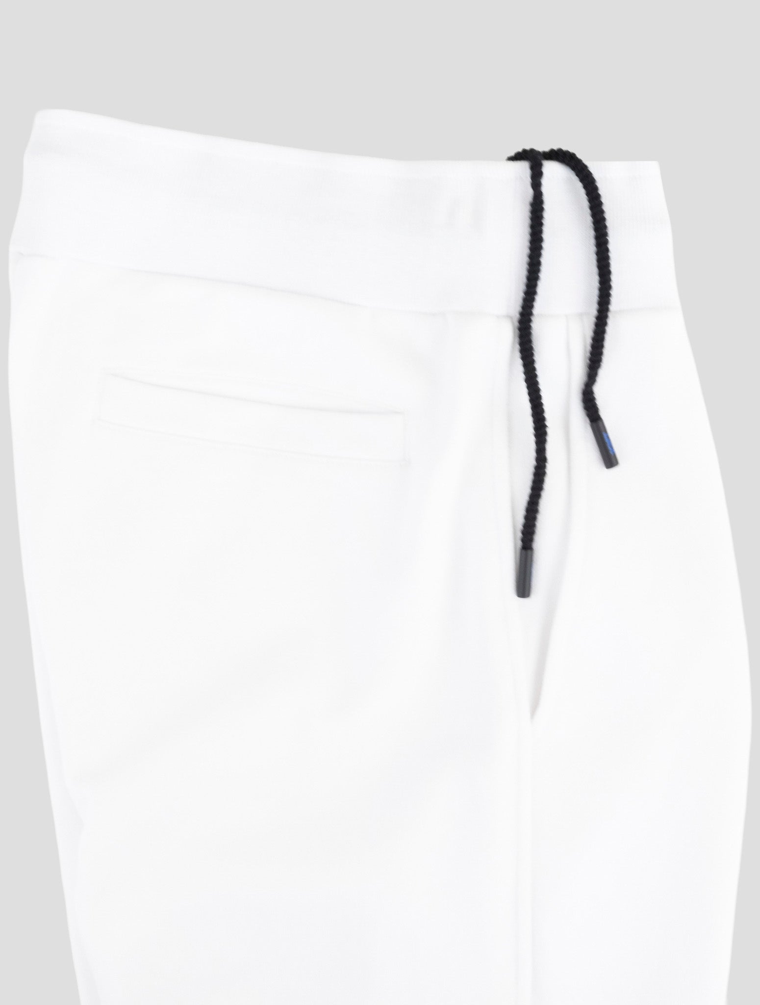 Kiton Knt White Cotton Jogging Pants