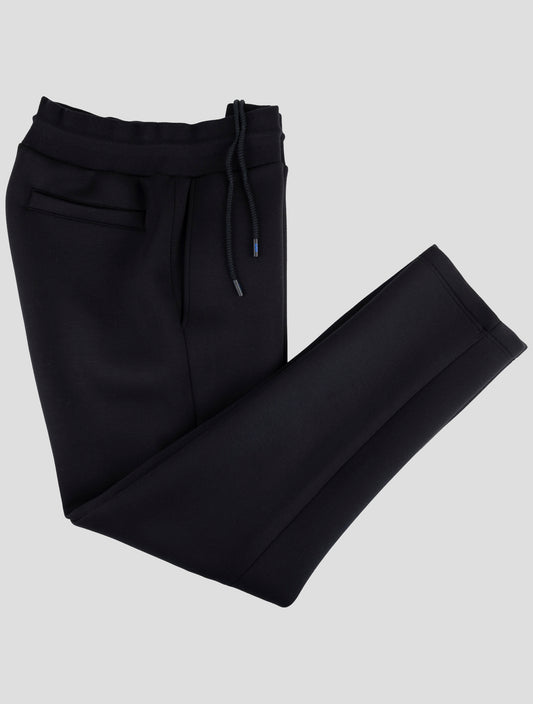 Kiton Knt Black Viscose Ea Jogging Pants