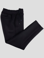 Kiton Knt Black Viscose Ea Jogging Pants