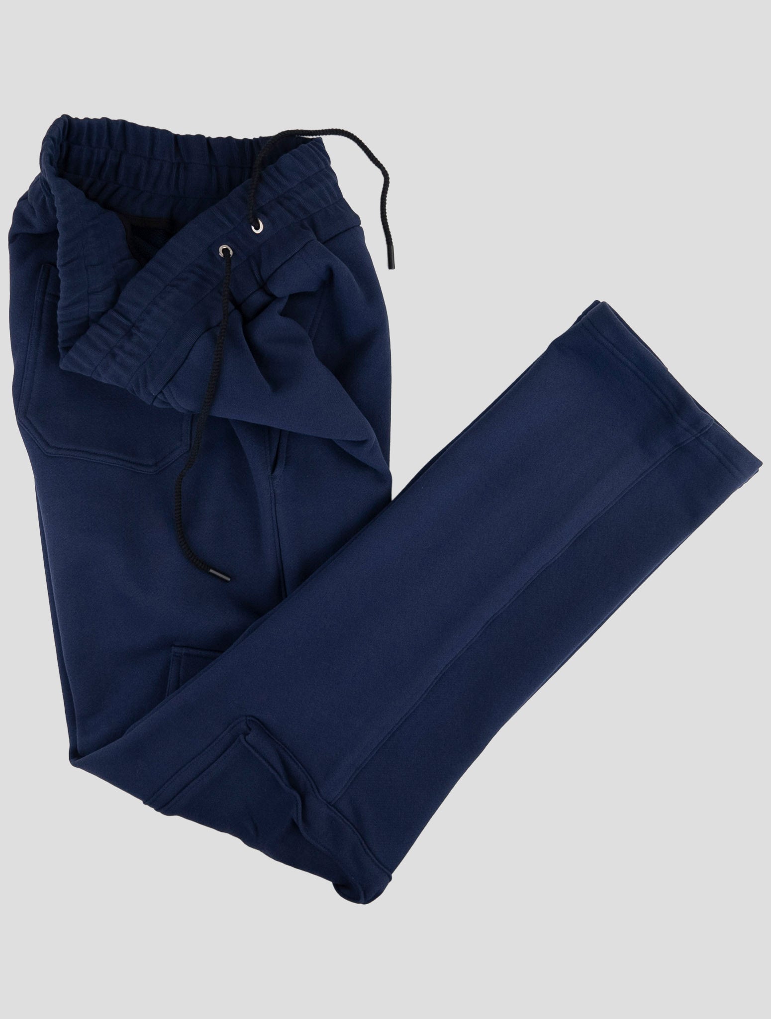 Kiton Knt Blue Cotton Jogging Cargo Pants