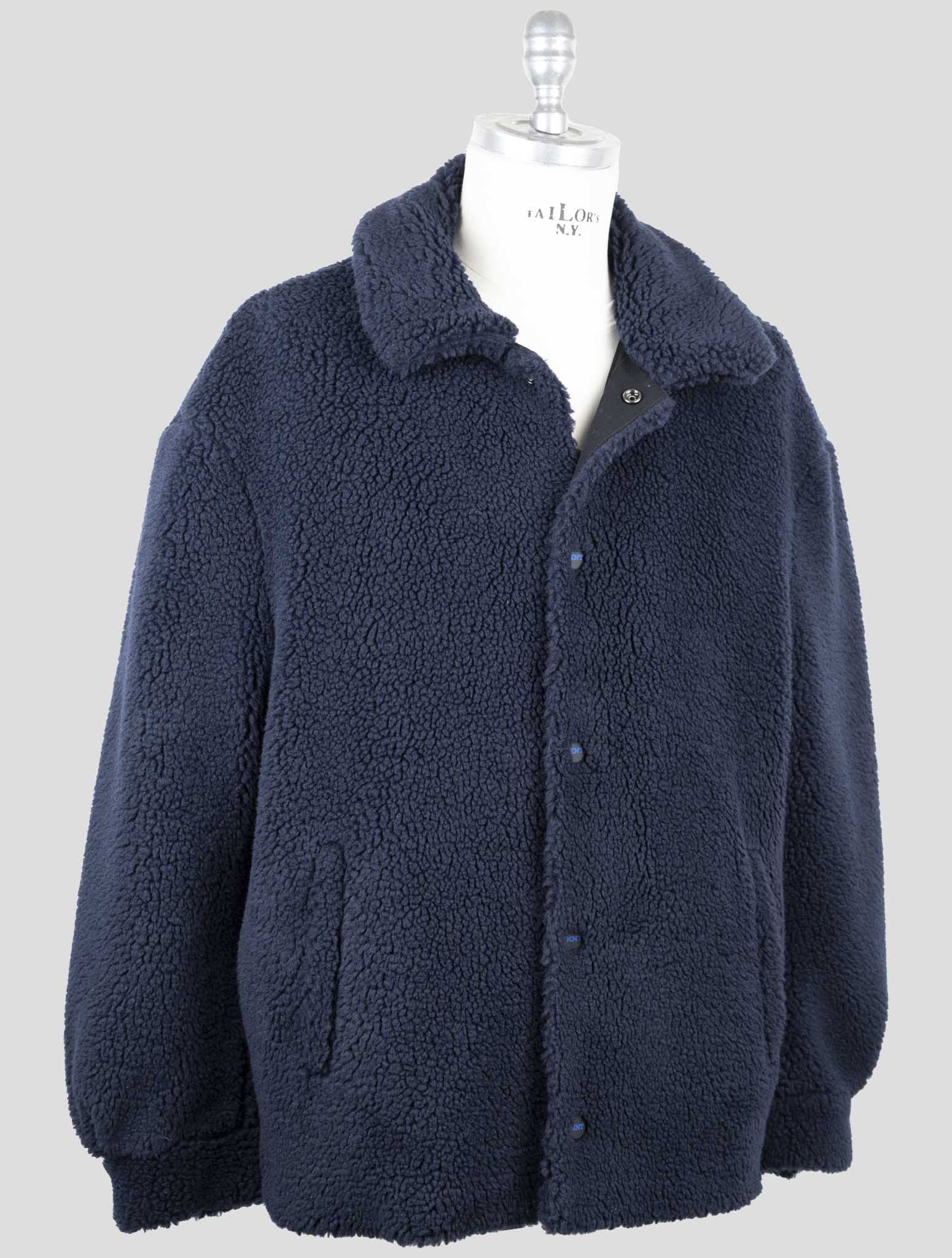 Kiton Knt Dark Blue Pc Pl Coat