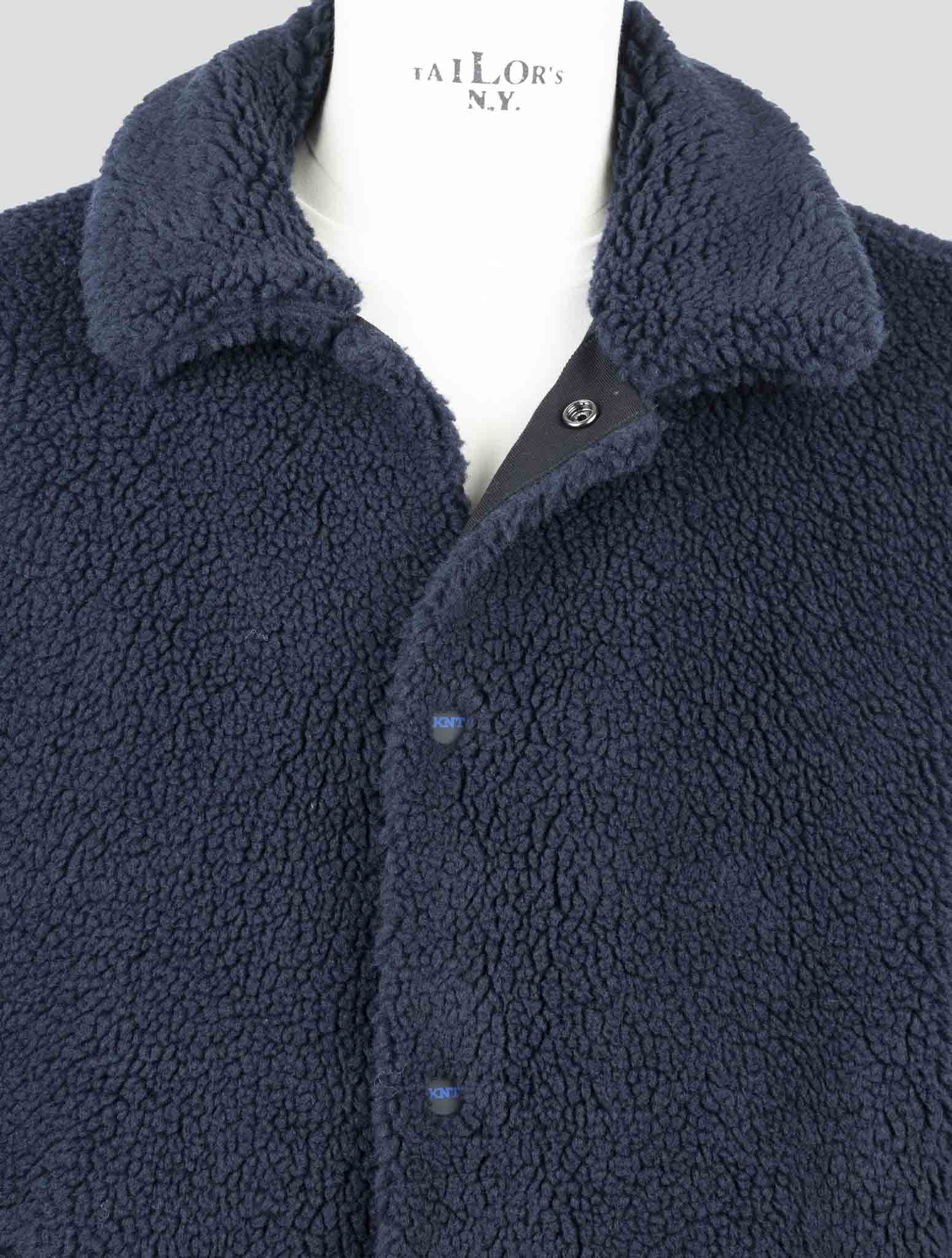 Kiton Knt Dark Blue Pc Pl Coat