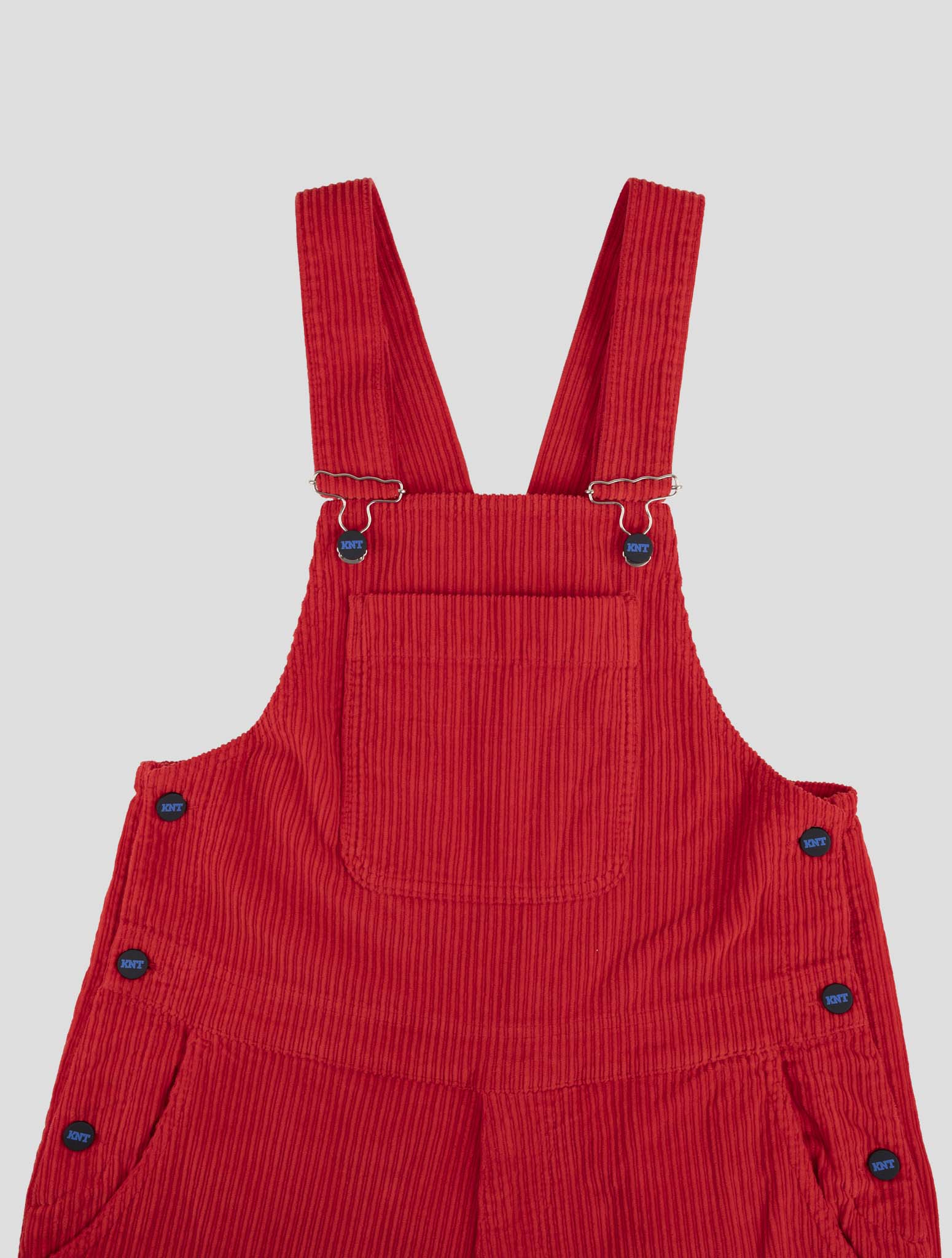 Kiton Knt Red Cotton Ea Velvet Salopette