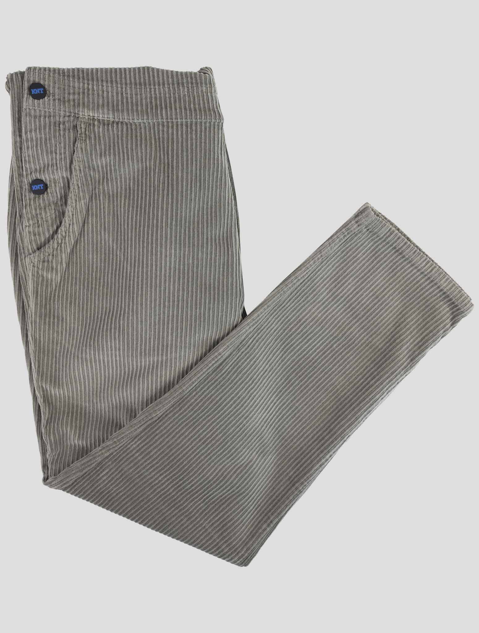 Kiton Knt Gray Cotton Ea Velvet Salopette