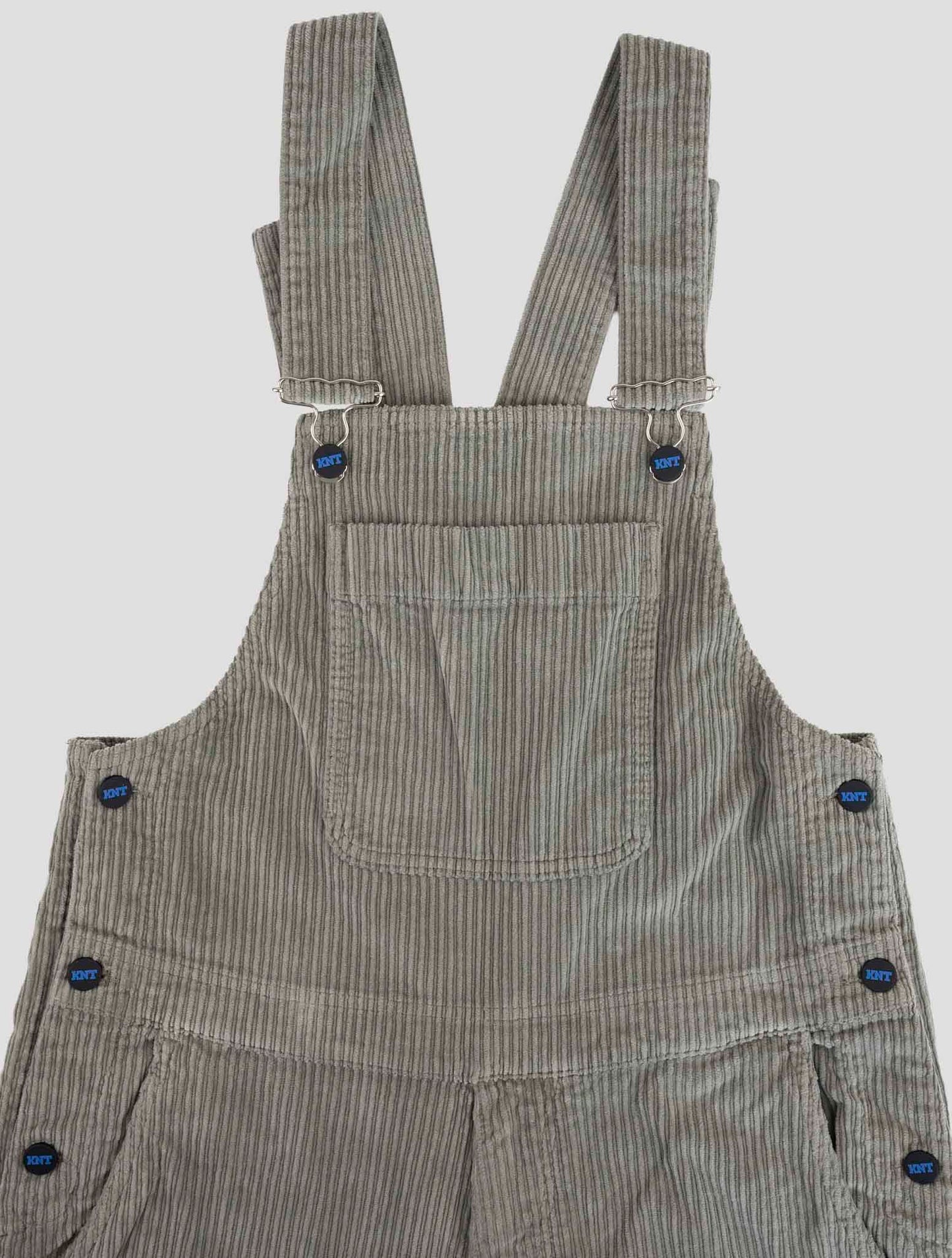 Kiton Knt Gray Cotton Ea Velvet Salopette