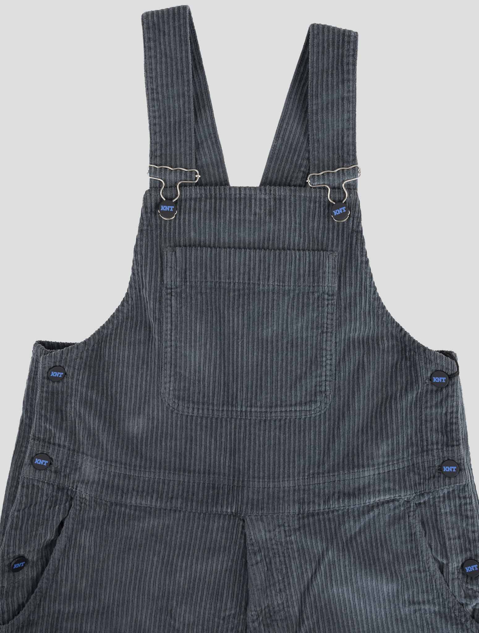 Kiton Knt Gray Cotton Ea Velvet Salopette