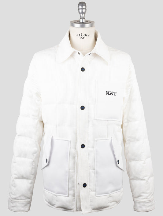 Kiton Knt White Pl Pa Ea Velvet Coat