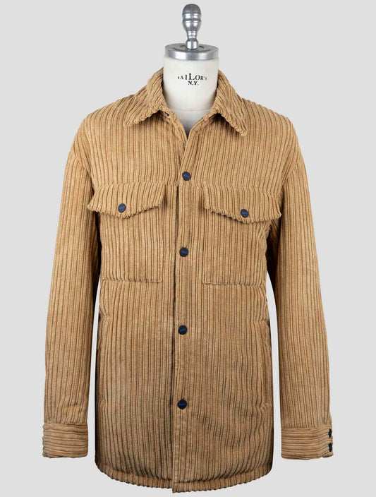 Kiton Knt Beige Pl Pa Velvet Special Edition Coat
