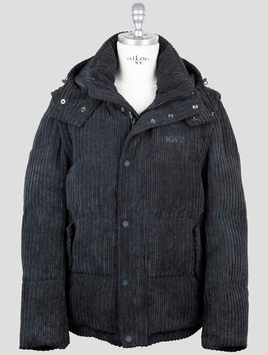 Kiton Knt Black Pl Pa Velvet Coat