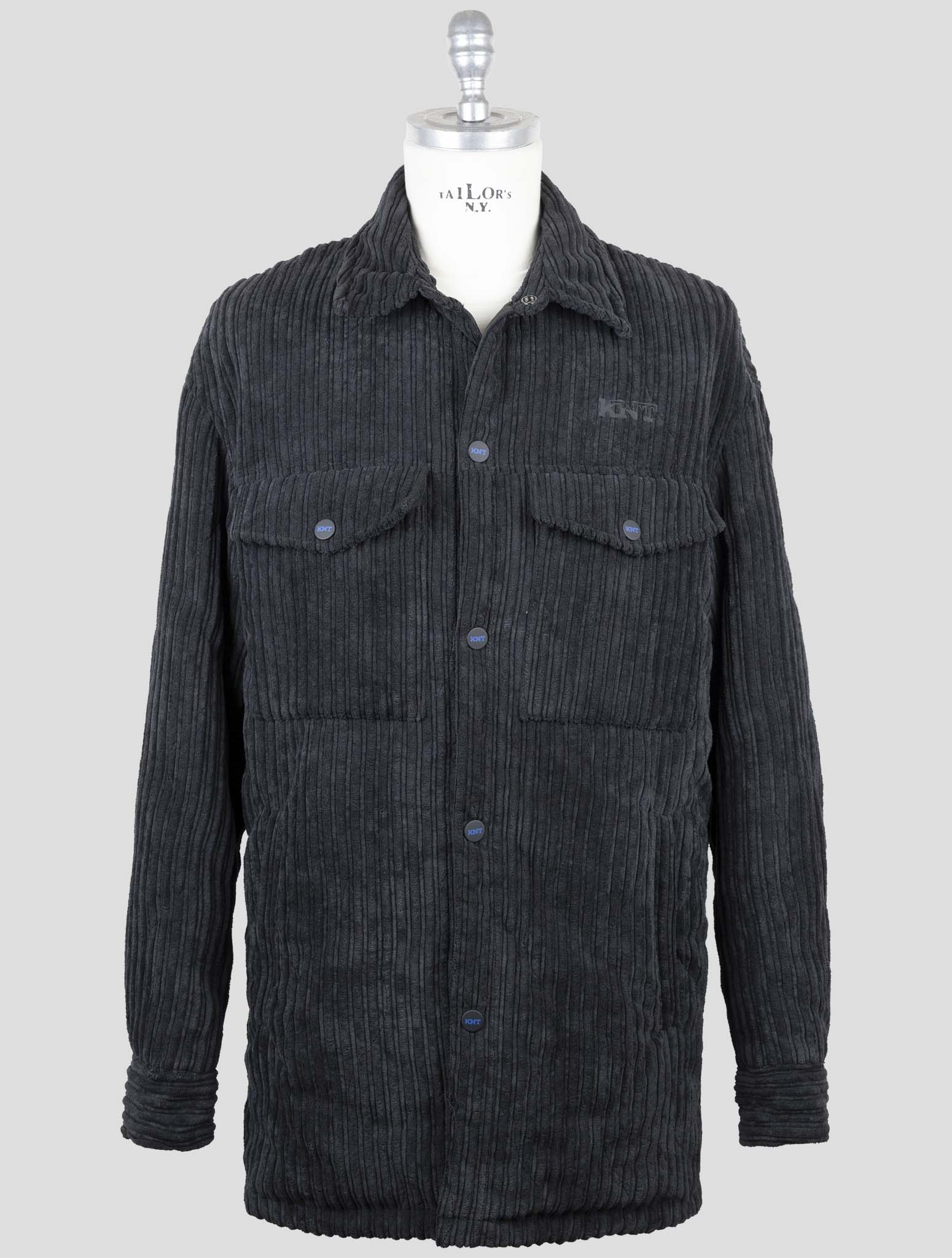 Kiton Knt Black Pl Pa Velvet Coat