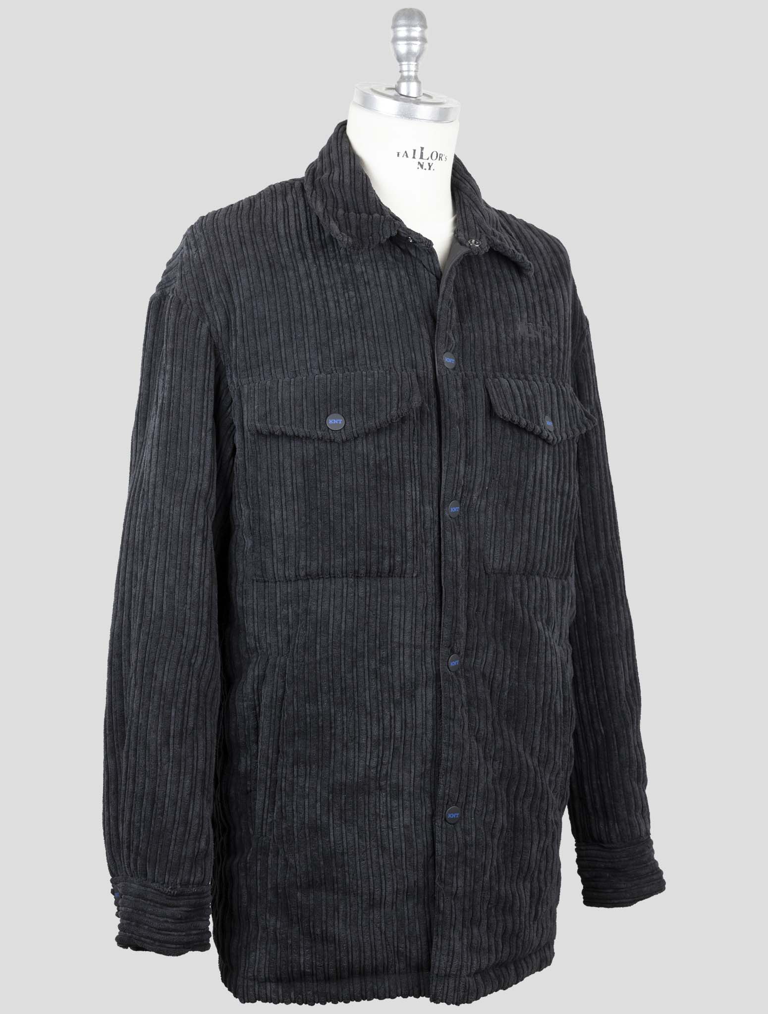 Kiton Knt Black Pl Pa Velvet Coat