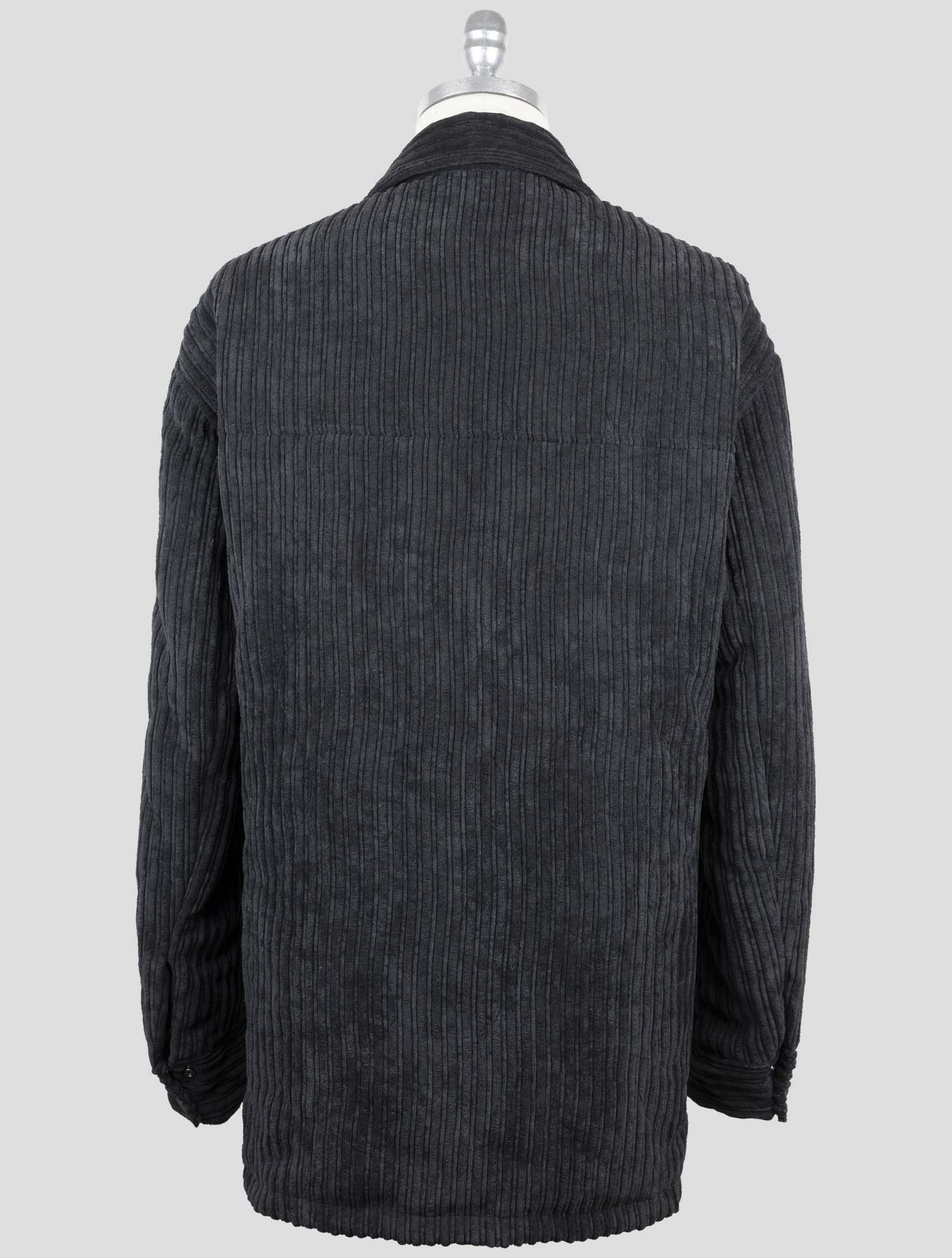 Kiton Knt Black Pl Pa Velvet Coat