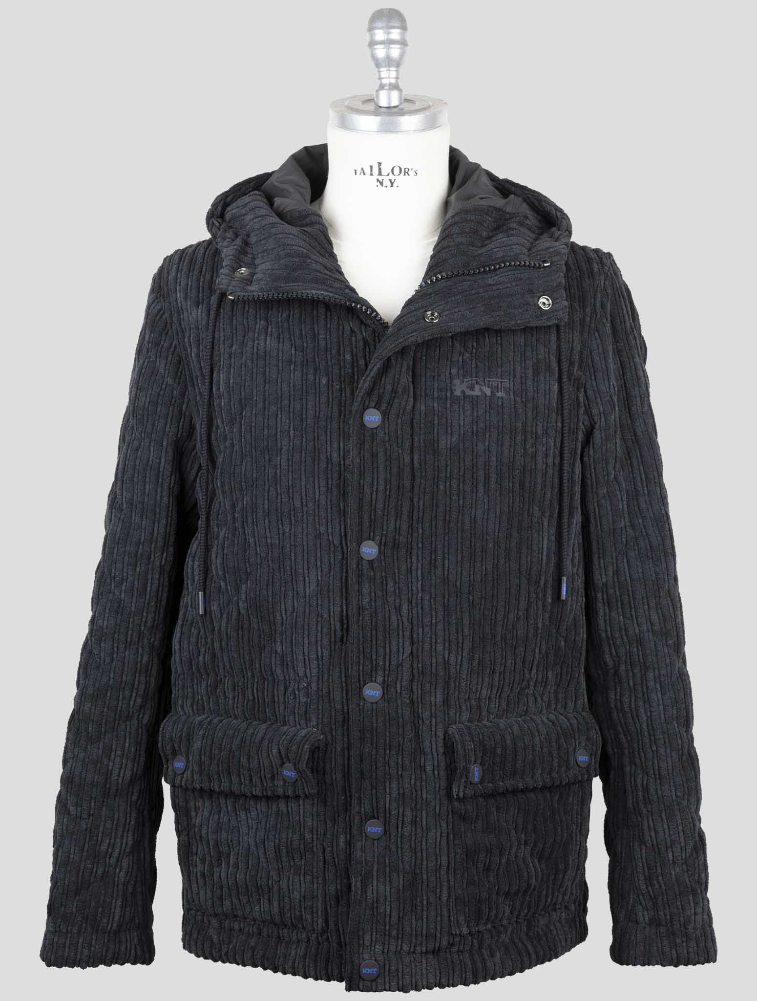 Kiton Knt Black Pl Velvet Coat