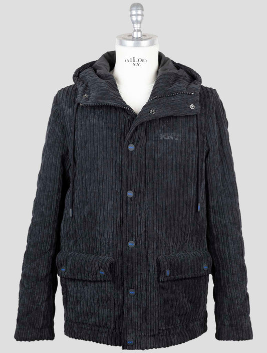 Kiton Knt Black Pl Velvet Coat