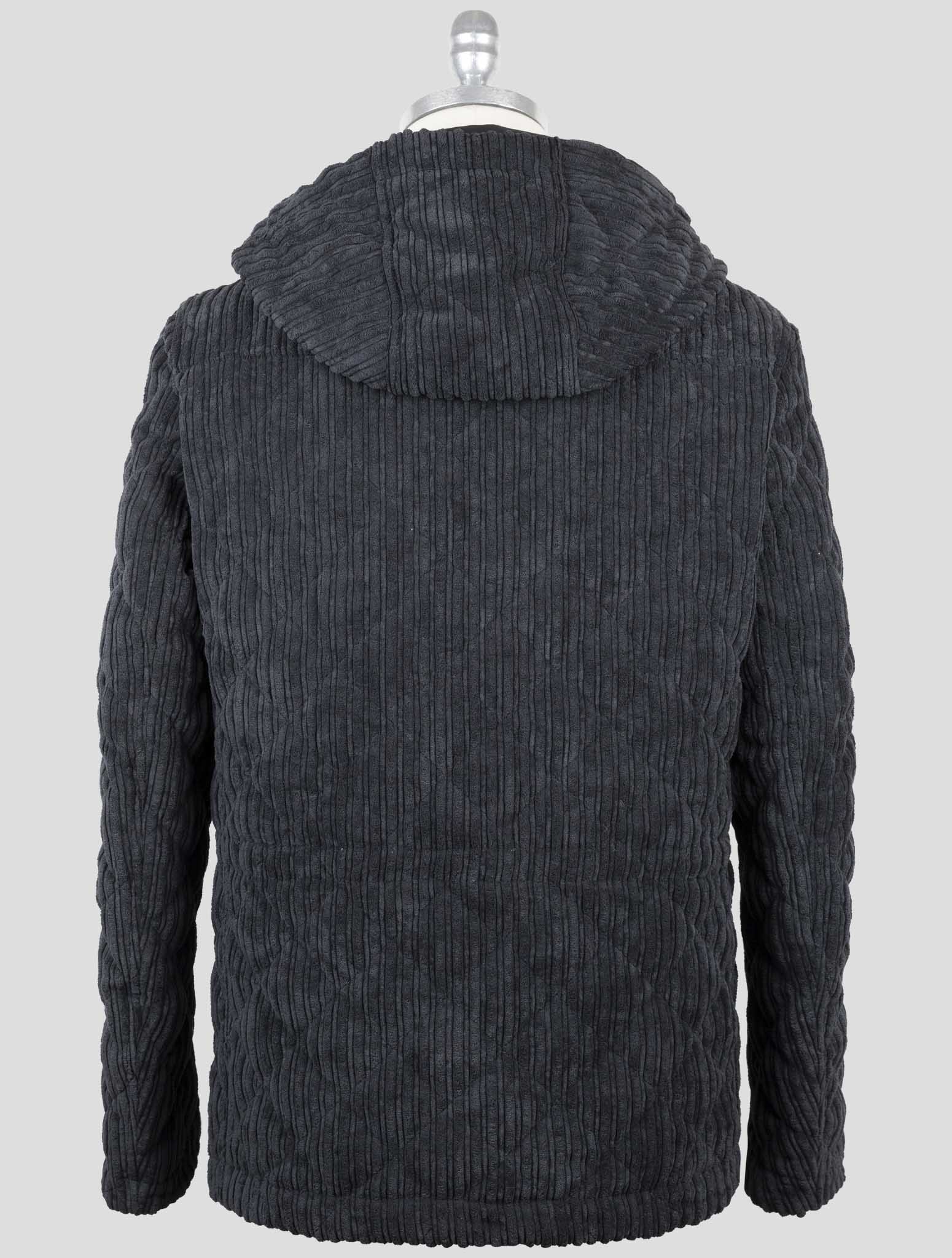 Kiton Knt Black Pl Velvet Coat