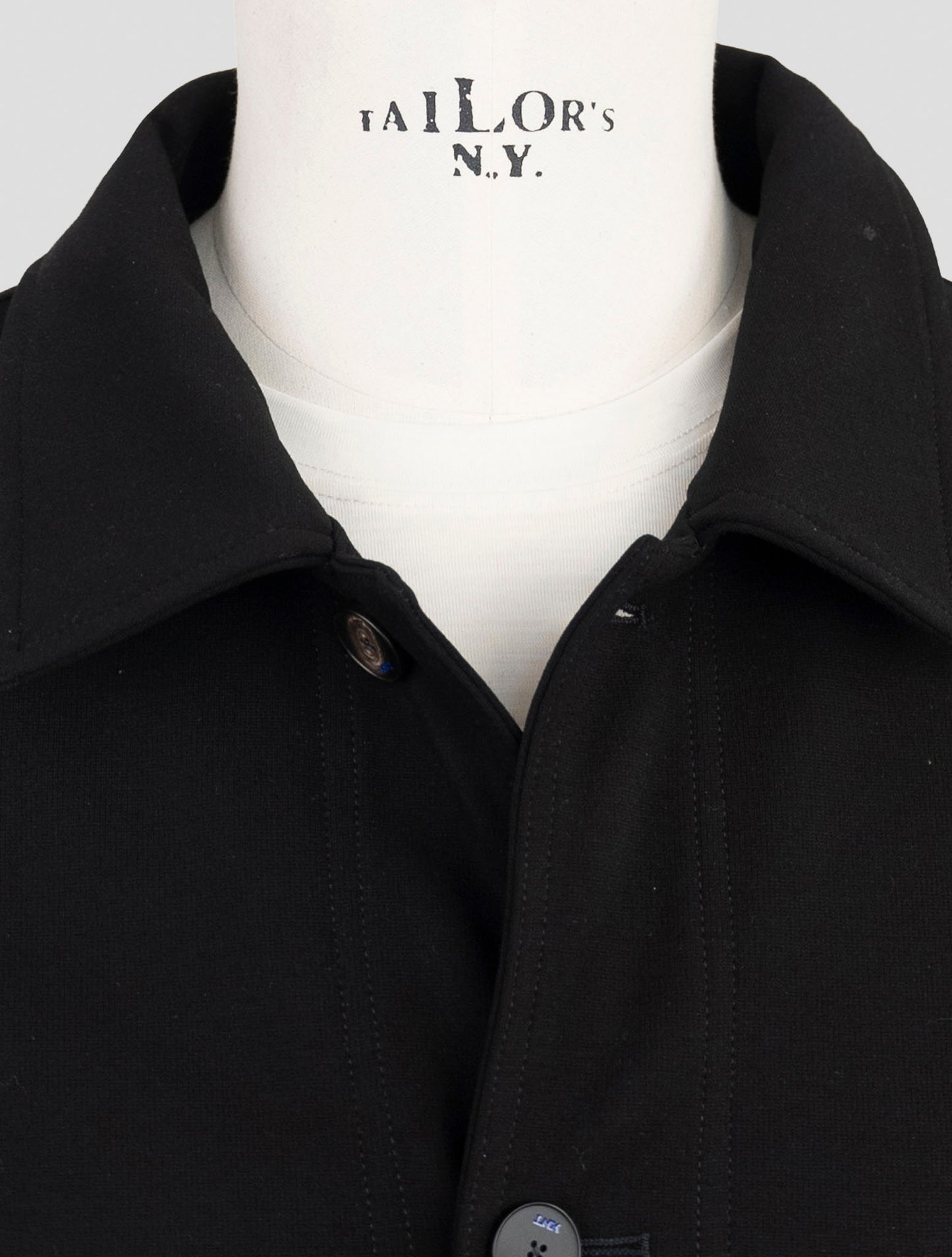 Kiton Knt Black Viscose Pa Ea Overcoat