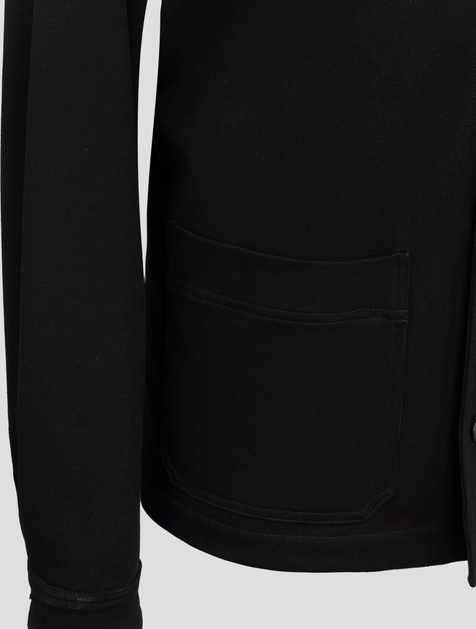 Kiton Knt Black Viscose Pa Ea Overcoat