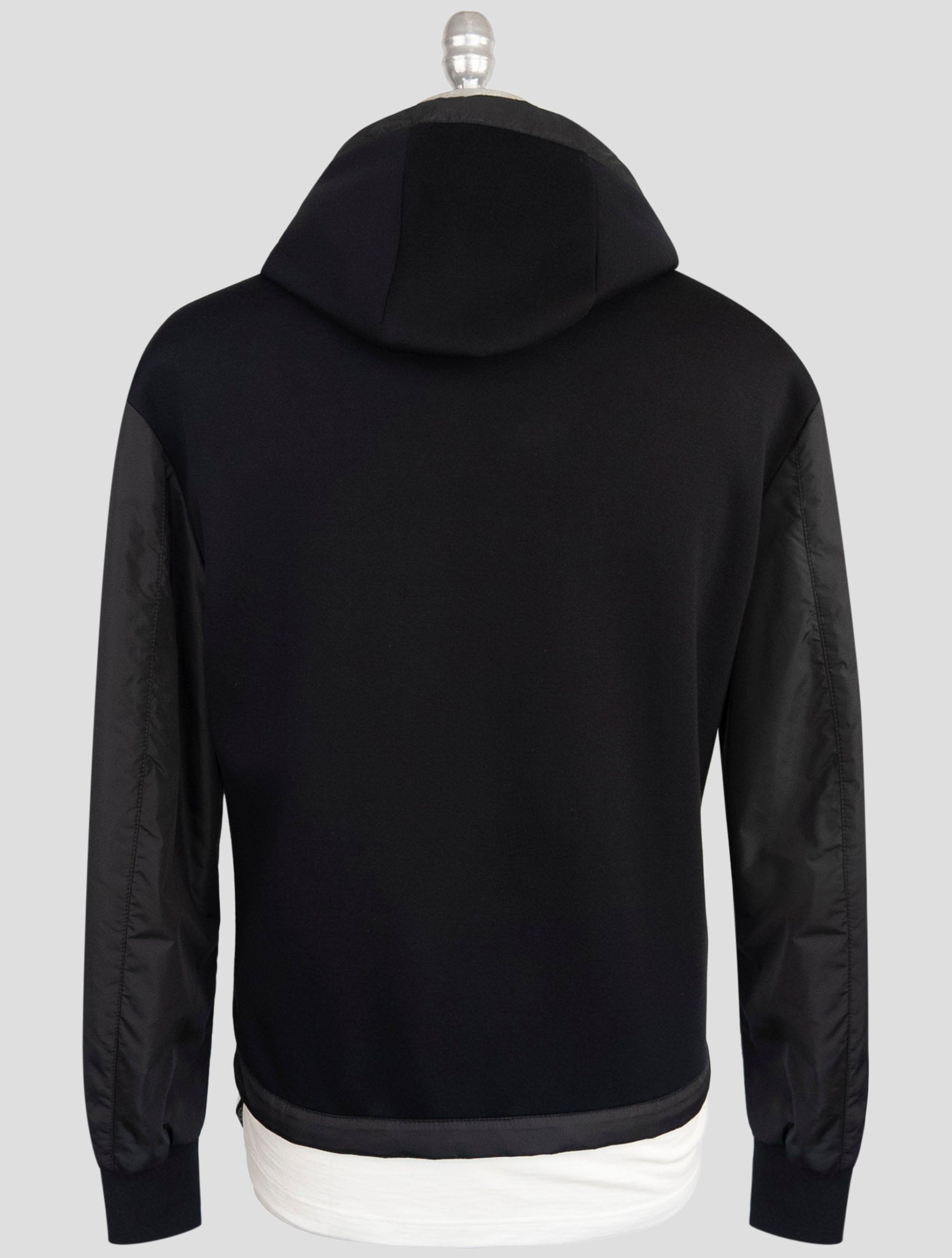 Kiton Knt Black Modal Pl Coat