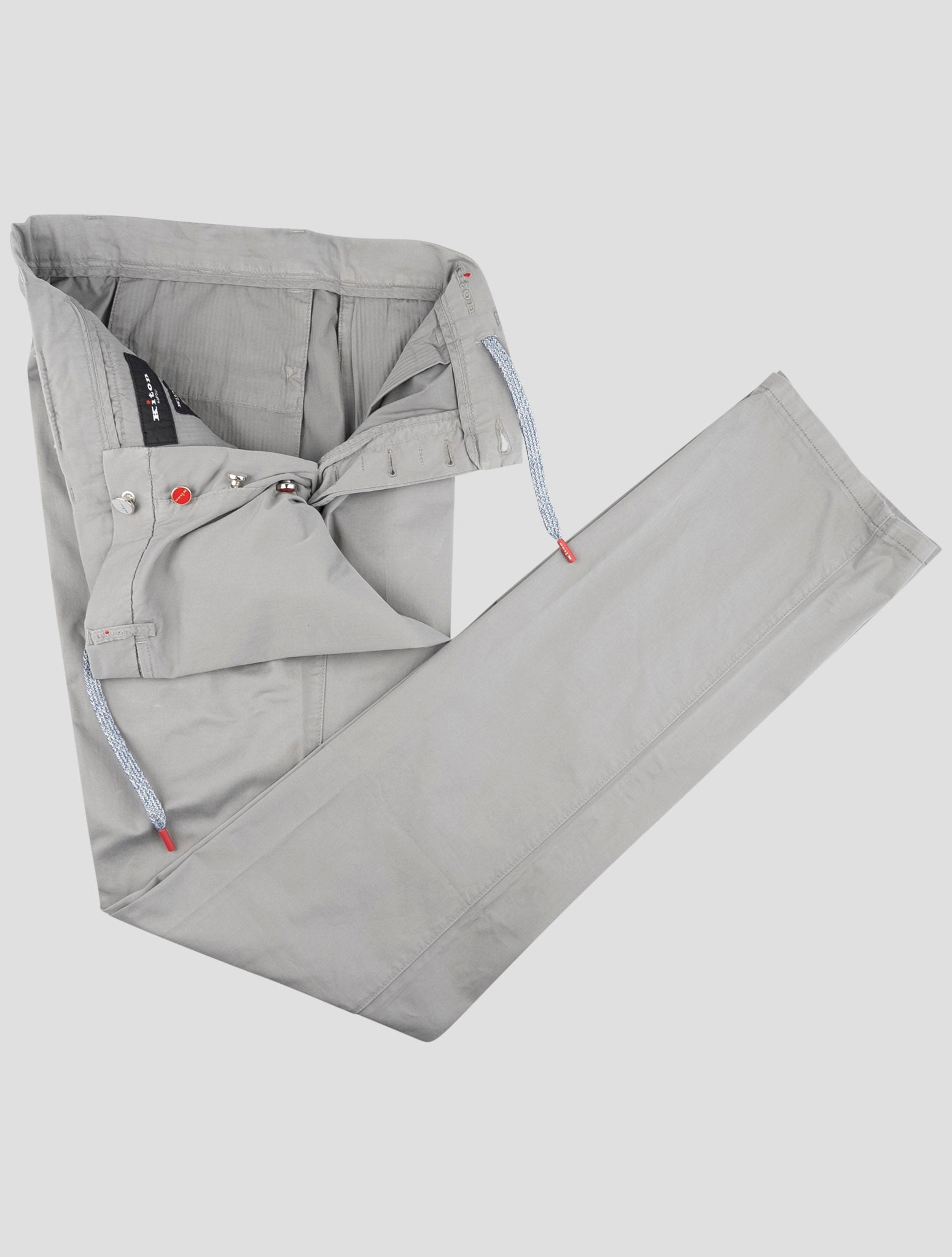 Kiton Gray Cotton Ea Pants