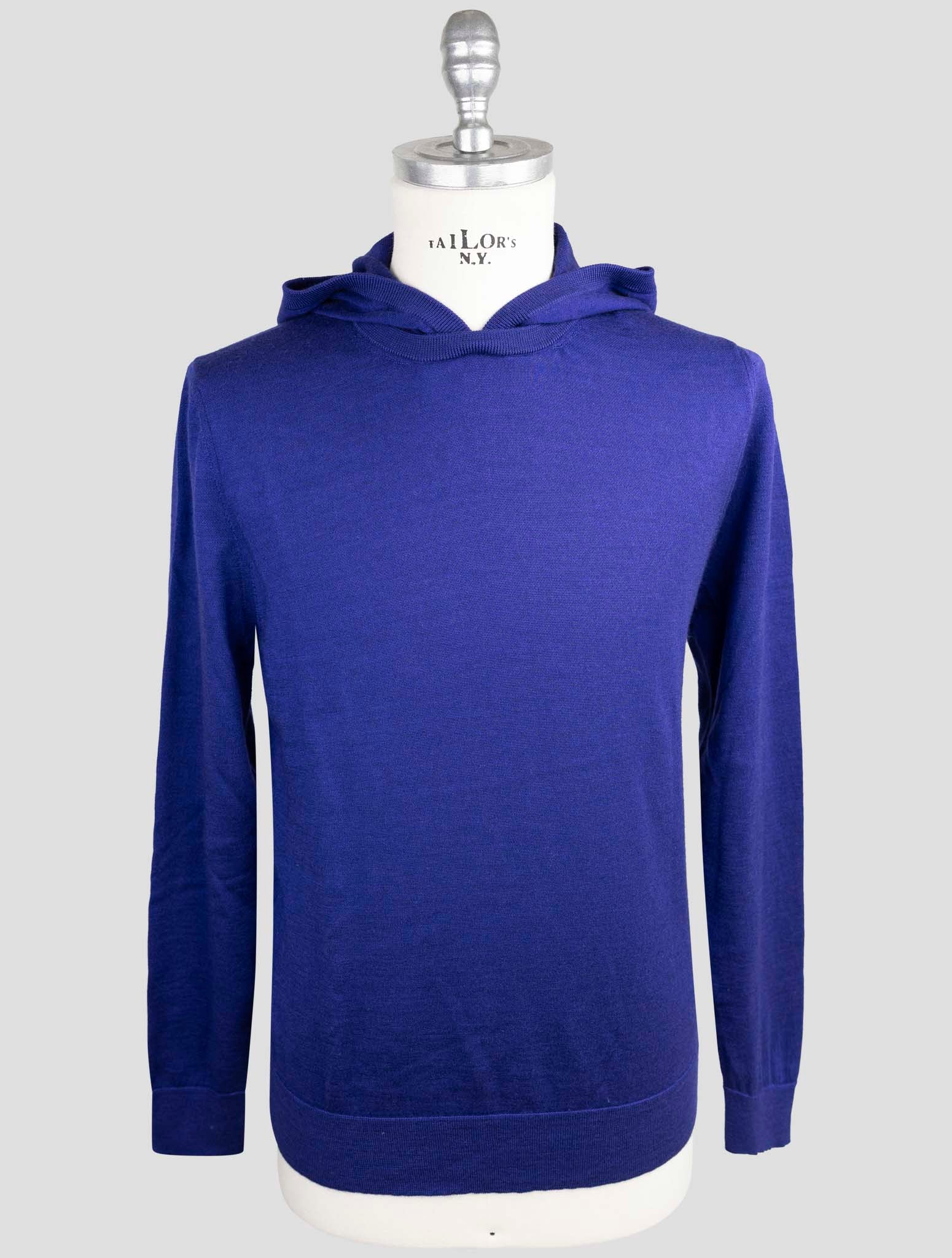 Kiton Blue Cashmere Silk Sweater