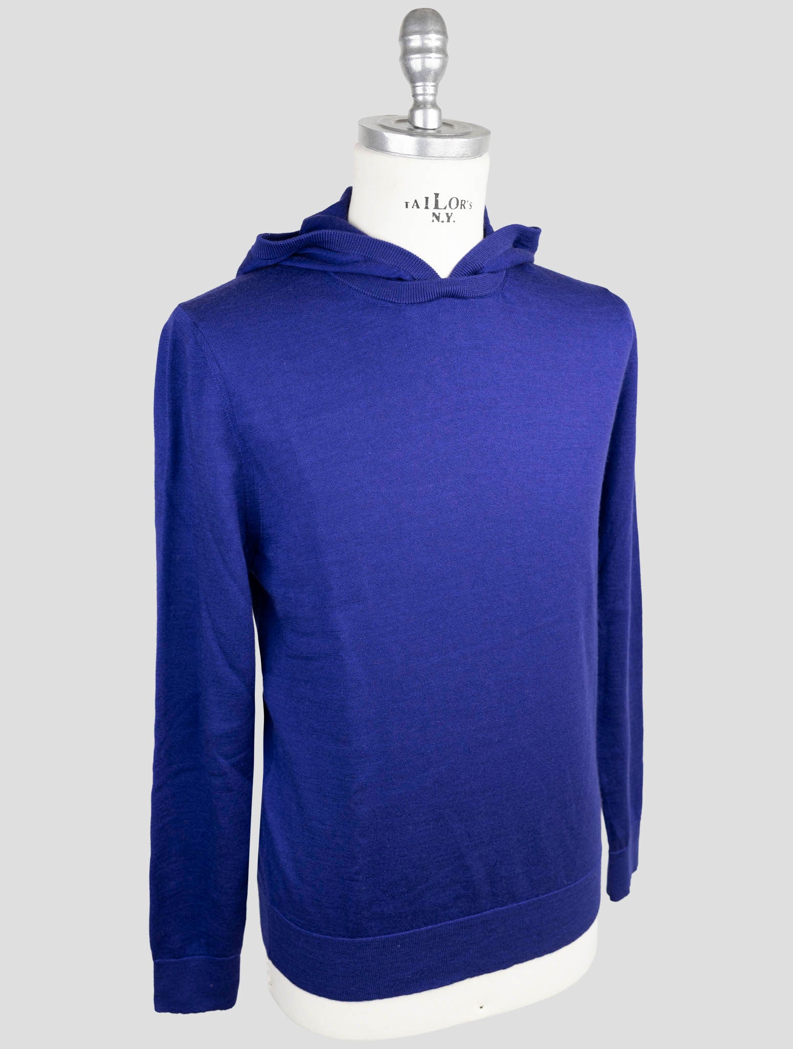Kiton Blue Cashmere Silk Sweater